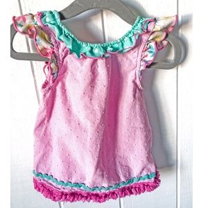 Matilda Jane Pinwheel Shirt 6-12Months Brand New